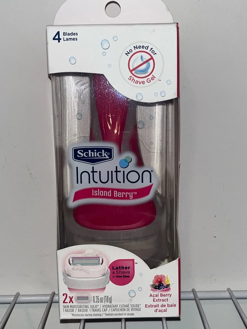 Schick Intuition Island Berry Reusable Razor - Hot Pink